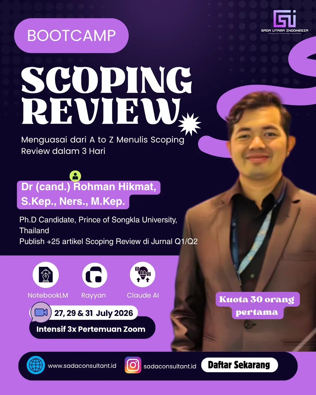 Mastering Scoping Review: Teknik Cepat & Sistematis Memetakan Literatur Standar Jurnal Q1