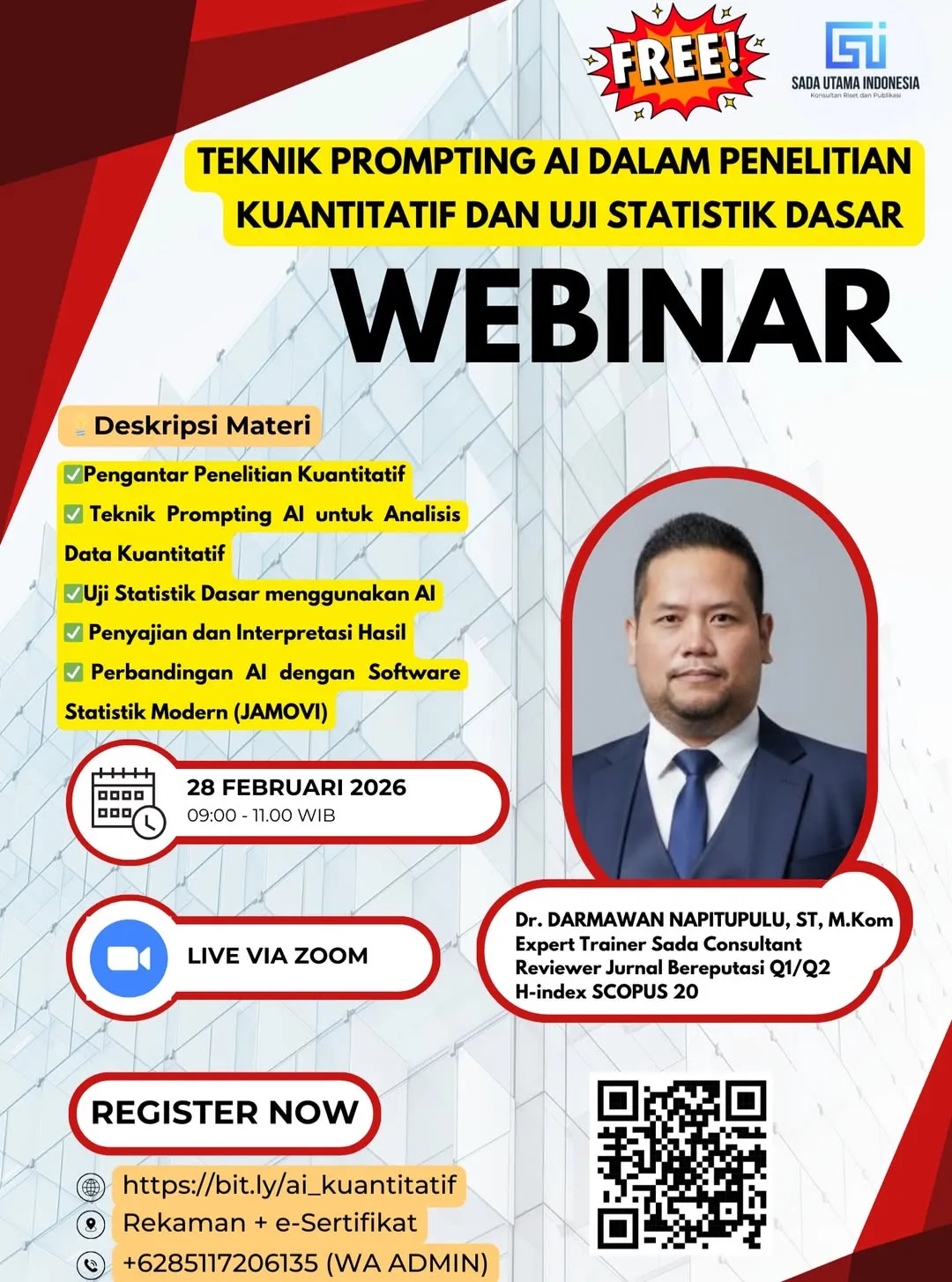 Teknik Prompting AI dalam Penelitian Kuantitatif dan Uji Statistik Dasar