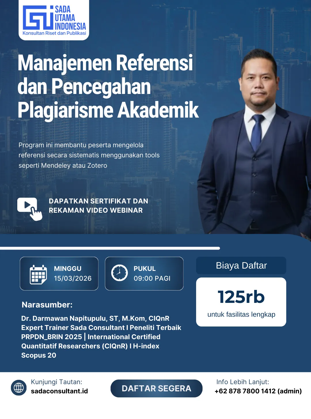 Manajemen Referensi & Pencegahan Plagiarisme Akademik