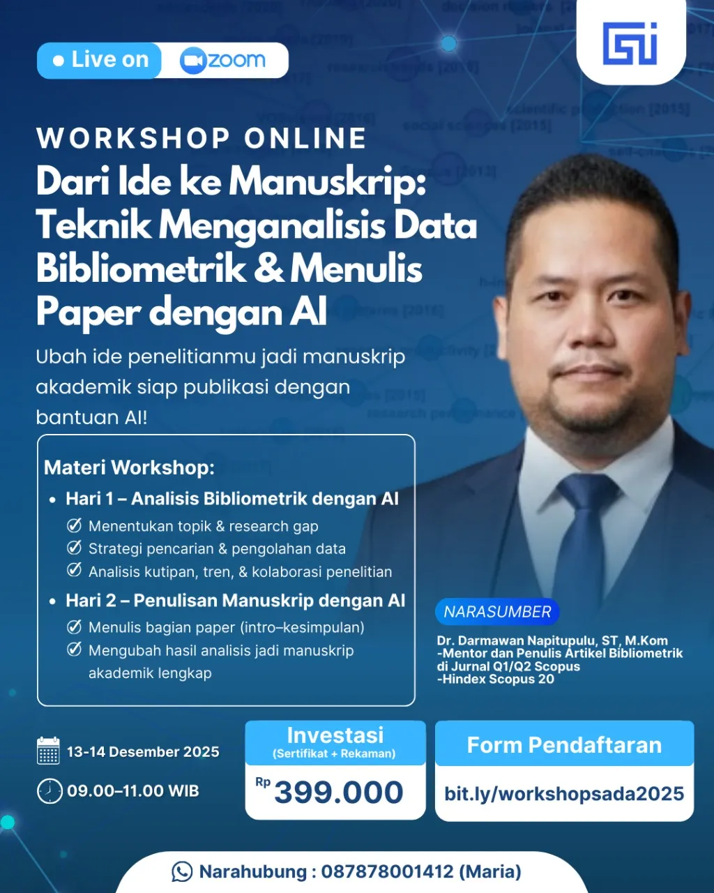 Dari Ide ke Manuskrip – Teknik Menganalisis Data Bibliometrik & Menulis Paper dengan AI